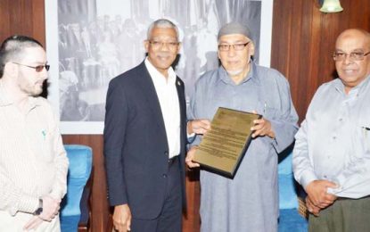 CIOG presents ‘prayer for the nation’ to President Granger