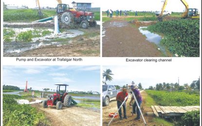 Flooding in Region 5…MMA/ADA, NDIA team up to provide pumps, excavators, tech. support