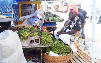 Relocated Stabroek Market vendors complain of drop in sales