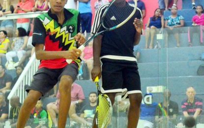 MAPLES Caribbean Junior Squash Champs 2016…Paige Fernandes and Shomari Wiltshire win Gold for Guyana on day 3