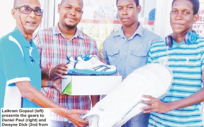 Regal Sports supports  National U15 cricketers