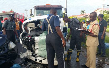 Toddler among four injured in Sheriff Street collision