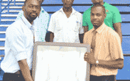 Director of Sport delivers on promise to Linden  -hands over Flood Lamps for MSC Ground