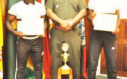 Guyanese soldier tops Physical Instructors’ Course in TT