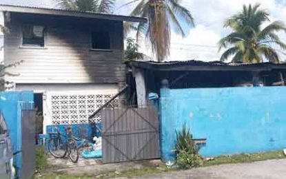 Vagrants burning wasps set fire to govt. building