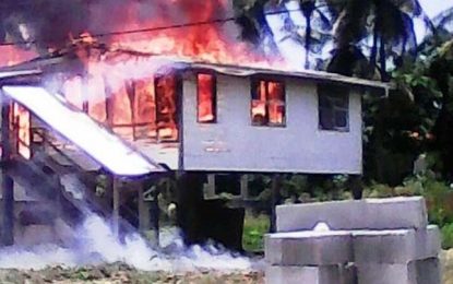 Home set on fire after sibling row