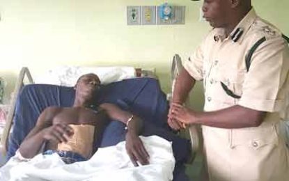 Deputy Director of Prisons visits stabbed recruit