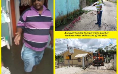 Soesdyke residents, NDC Chairman at odds over flood