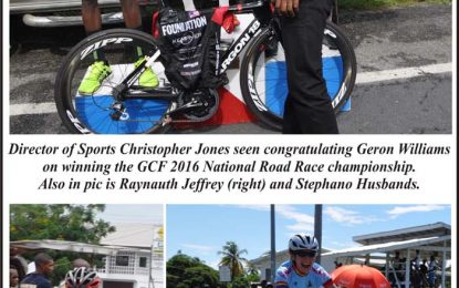 GCF name team for 2016 Elite Caribbean Road Cycling Championships …Williams and Fraser-Green headlines selection; two standbys named