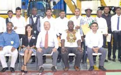 Seventeen youths certified in heavy equipment maintenance
