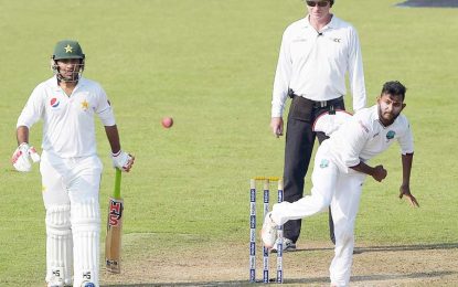 Windies strike late to gain upper hand