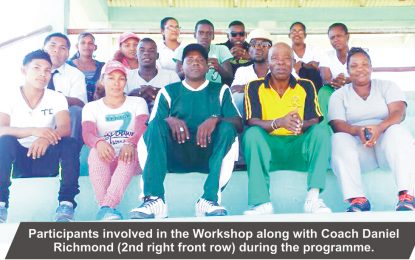 MCYS/NSC Coach Richmond holds  successful Cricket Workshop in Region 2