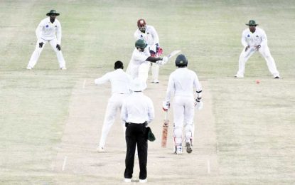 Digicel Regional First-Class Cricket…Jaguars eyeing win over Volcanoes which has slim lead of 63; 90-4 in 2nd innings