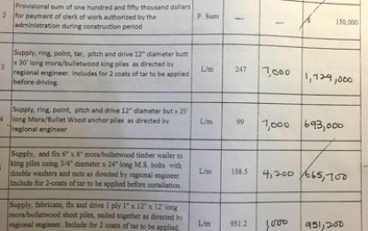 Baracara revetment controversy…Contractor defends himself against claims of shoddy work