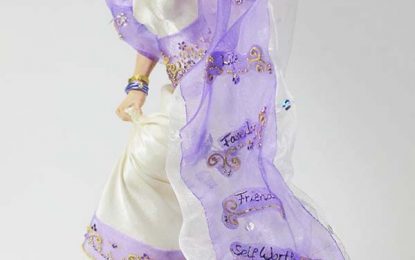 Domestic violence…CADVA partners with artist to create a Babita Sarjou doll