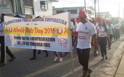 Ministry of Health stages AIDS walk and rally