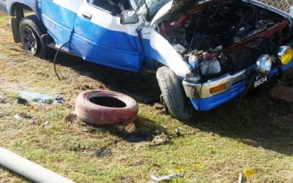 Policemen injured as vehicle crashes during high speed chase