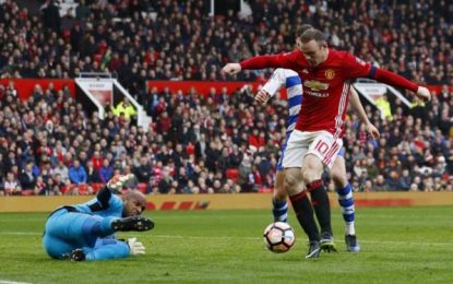 Rooney equals goal record in Man United rout of Reading