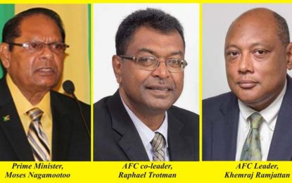 Nagamootoo drops out of race for AFC leadership