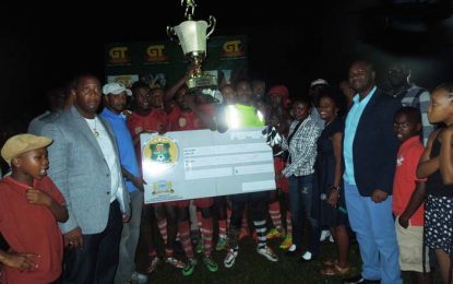 UDFA GT Beer Christmas football final…Adams last minute strike lifts Shattas to 1-0 title victory over Eagles