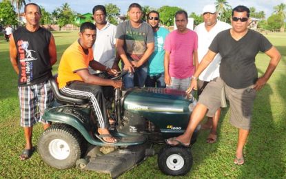 Ali, Downey donate Lawnmower to Good Success SC