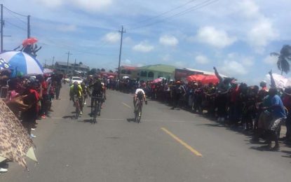 Romello Crawford record breaking ride seals Benjamin Cycle race in close finish