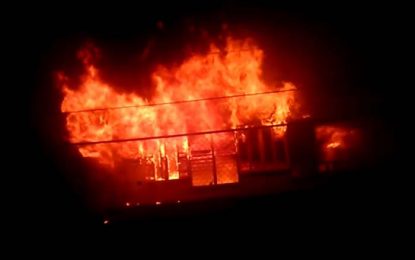Fire destroys unoccupied Anna Catherina house