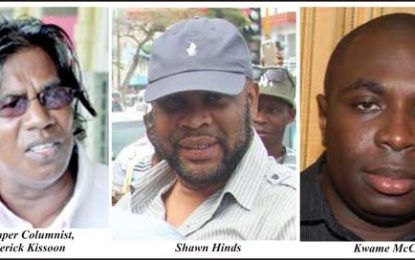 2010 faeces attack on Freddie Kissoon trial…Cop testifies to taking statement from defendants