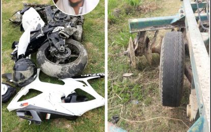 CBR rider dies in horrific crash with tractor in E’bo