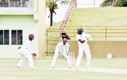 Digicel Regional First-Class cricket…Jacobs’ 61 keeps Jaguars in driver’s seat, despite Smith’s unbeaten 60