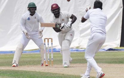 Digicel Regional First-Class cricket …Taylor’s unbeaten 60 keep visitors ahead despite impressive Reifer’s 4-47
