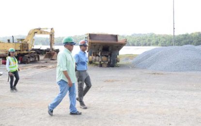 Toolsie Persaud lauded for St. Mary’s quarry operations