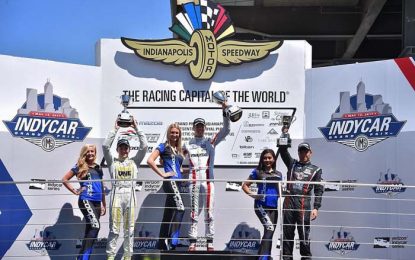 Ming records fortuitous second place in Indianapolis