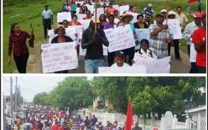 Enmore joins protest amidst anger over sugar estates closure