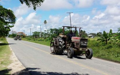 Crop preparation creates major road problems
