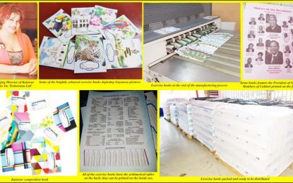 Kaieteur Books Inc. eliminates need to import exercise books