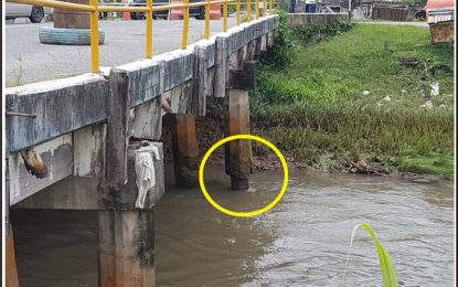 Sinking Bagotville Bridge…Minister hopes to have situation rectified by Sept.