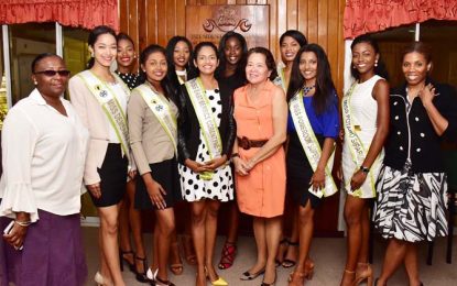 First Lady lauds Miss World Guyana contestants for focusing on social issues
