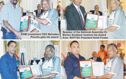 Dr. Scotland, Rameshwar, Sheriffudeen,  Gaskin, Panchu receive Dolphin Awards