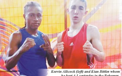 Keevin Allicock moves to  medal contention at  Commonwealth youth Games