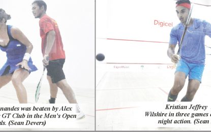 Digicel 2017 Senior Nat Squash C/Ships… Arjoon beat Nicolette Fernandes in Men’s Q/Finals