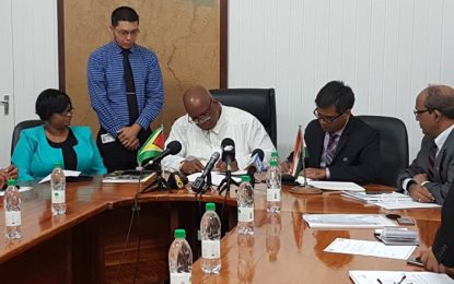 Guyana signs $17.5M Line of Credit with India EXIM Bank