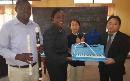 Japan donates musical instruments to Music School