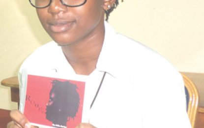 Brickdam Secondary student releases book of poetry
