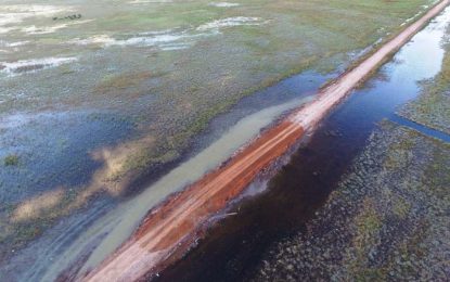 Repairs completed on Hunt Oil road