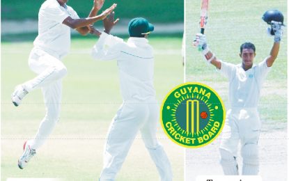 GCB/CGI 3-day Franchise League… Chanderpaul’s unbeaten 176,  Motie’s 13-84 leading performances