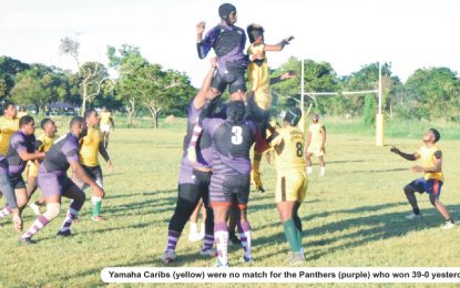 GRFU/Bounty Farm 15s; Panthers  maul Yamaha Caribs 39-0