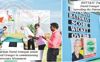 Patron’s 72nd Birthday Scoreboard and  175th Rose Hall Monument commissioned