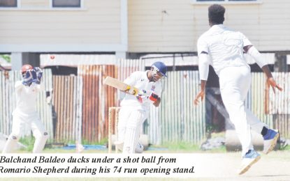 Bramble and Ivan lead Upper Corentyne to 267-6 at stumps