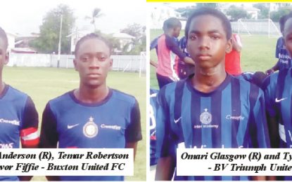 GFF/NAMILCO Thunderbolt Flour Power U-17 League – East Demerara… Buxton trounce Plaisance; BV thump Mahaica